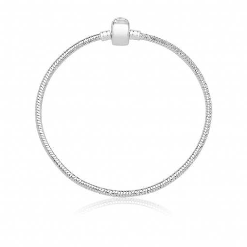 Pulseira de prata estilo pandora